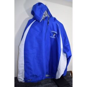 Tuscarora High School HUSKIES Leesburg VA MENS 2XL 1/4 Zip Hoodie Jacket Blue